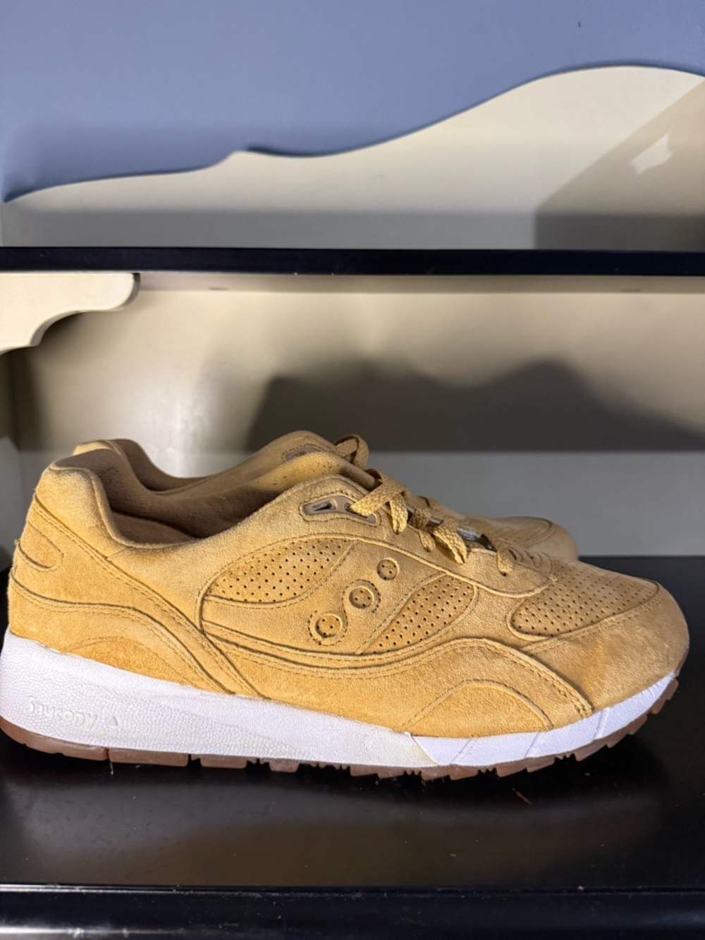 Men’s saucony shadow 6000 Irish coffee pack whiskey seude. Size 14 - Picture 2 of 9